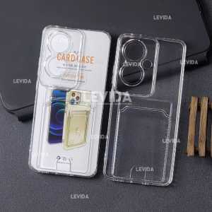 Oppo Reno 11F Card Case Clear / Slot Kartu Bening Case Oppo Reno 11F