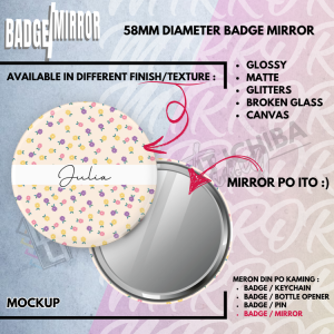 LGI Printing : Button Pin / Badge / Mirror / Pocket Mirror / Button Pin Mirror / #12