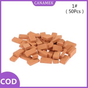 CANAMEK✨ 50Pcs Dollhouse Brick Model DIY Miniature Building Landscape Modelling Brick Toy