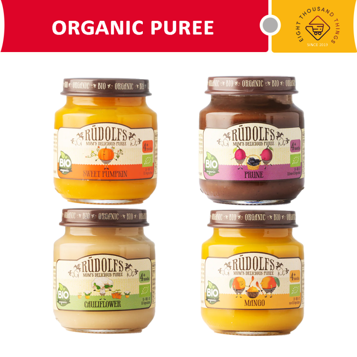 Rudolfs Organic Moms Delicious Puree 4+ Months Stage 120g