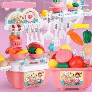 22 Pcs Mainan Dapur Anak Cooking Set Anak Mainan Anak Masak Simulasi Mainan Kitchen Set Mainan Anak Perempuan
