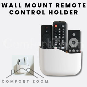 Wall Mount Remote Control Holder Adhesive Remote Control Holder Caddy Box Tray Easy Phone Charging