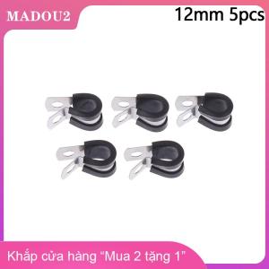 [COD] MADOU2 5PCS 6mm-20mm thép không gỉ cao su lót P Clip r-loại Ống kẹp cáp gắn ống Ống kẹp ống kẹp cố định kẹp