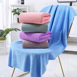 Tuwalya Microfiber towel assorted color big size 70CMX140CM Black white color bath towel soft towel for adult kids baby Super Absorbent