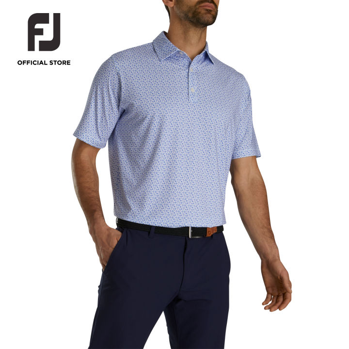 FootJoy FJ ProDry Performance MicroFloral Lisle Men's Golf Shirts