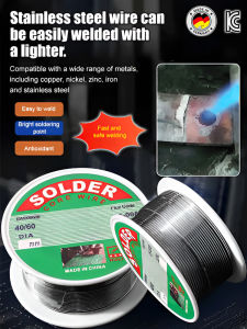 ⚡ High Purity No Clean Solder Wire And Soldering Gun With Welding Wire Constant Temperature External Heat Type Leak-Proof For Electronic Repair Alloy Material