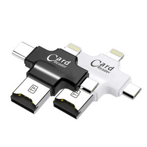 4 In 1 Sandisk 32GB Pendrive OTG USB Flash Drive สำหรับ iPhone 5/5s/5c/6/6 Plus/7/Ipad /Drive Type-C/ Micro USB Lighting มี2ตัวเลือกไม่มีเมมกับมีเมม32G
