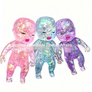 Calcenubes Natasa búp bê đen lấp lánh đầy màu sắc Búp bê đồ chơi bóp Malt đường Đàn hồi Chậm Đồ chơi xả stress sáng tạo