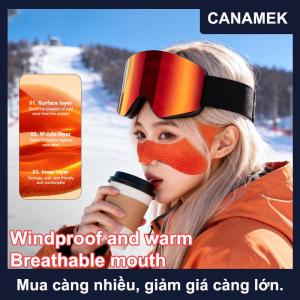 【CANAMEK】 Mùa đông trượt tuyết chống sương mũi vá ấm mặt nạ ngoài trời Windproof trượt tuyết đi xe đạp Mặt nạ Windproof bảo vệ lạnh