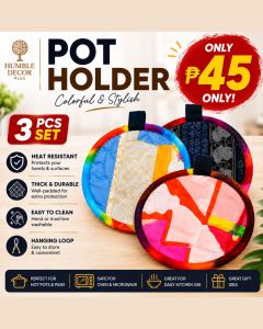 COD(3PCS) POTHOLDER MATIBAY MAKAPAL MALAMBOT QUALITY