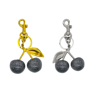 Delicate Cherry Pendant Alloy Fashion Statement Pendant Bag Pendant Key Ornament Suitable for Dating and Social Event