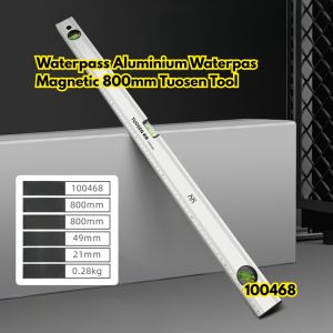 Waterpass Aluminium Waterpas Tuosen 800mm Magnetic BR201 Tool