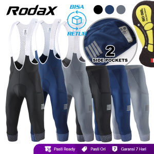 Pro 3/4 Bibs by RodaX Cargo Cycling Bibs Cycling Pants Capris Cargo Bibshorts 7/8 Celana Sepeda 3/4 Celana Padding 7/8 Celana Roadbike Berpadding Gel Bib Roadbike Bib MTB Padding Gowes Bib Navy Bib Hitam Bib Abu Bib Gravel Pakaian Bersepeda Baru Celana XC