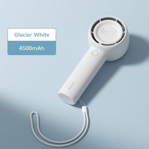 JISULIFE Handheld Fan Life5 Mini Fan Portable Rechargeable Leafless Electric Fan 3 Speeds Desk Cooling Fan Suitable For Summer Beige crossbody bag Easy To Carry Size:62(L)*47(W)*152(H)mm Weight:148g