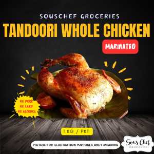 TEAM KITCHEN / MARINADE / TANDOORI MARINADE FROZEN WHOLE CHICKEN 1KG/PKT