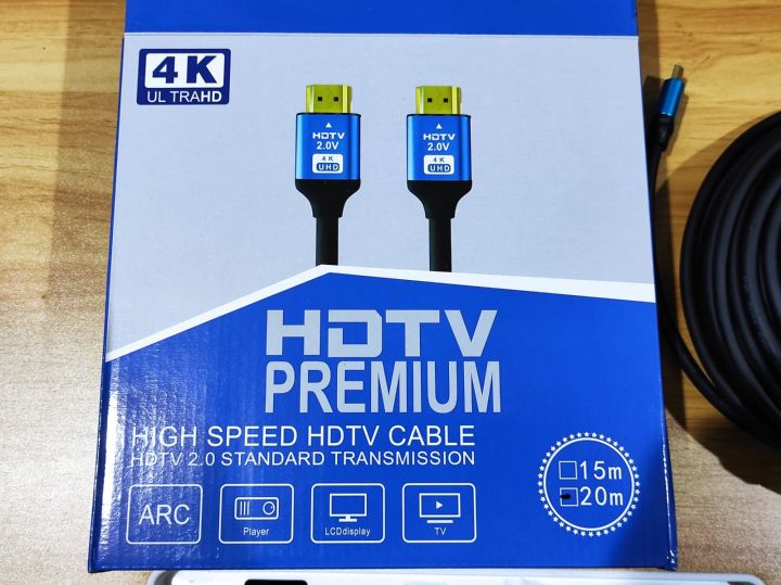 Kabel HDMI 4K Ultra HD 15 Meter HDTV Premium HDMI 4K 15 Meter | Lazada ...