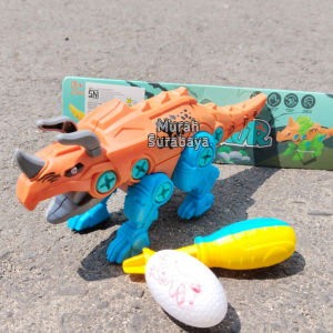 DIY Assemble Puzzle Bongkar Pasang Terbaru Isi 1Pcs Dinosaurus Obeng Dan Telur RKC 02001 1 | Mainan Murah Berkualitas Kemasan Kantong Merakit Dino Yang Keren | Set Hadiah Anak Laki Laki Cocok Untuk Kado