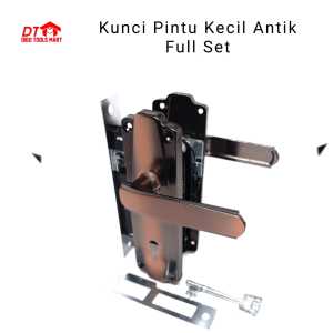 Kunci Pintu Kecil Antik Tanpa Silnder Full Set Gagang Pintu