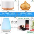 Máy xông tinh dầu khuếch tán sóng bằng siêu âm không tỏa nhiệt Tặng Tinh dầu thơm phòng khử mùi cỡ Lớn 500-2.000ml cho phòng &gt;20m2 thêm chức năng phun sương tạo ẩm hình Giọt nước và hình khác. 
