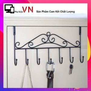Móc Treo Sau Cửa 7 Chấu Bằng Sắt Sơn Tĩnh Điện Gọn Gàng Tiện Dụng - Móc Treo Quần Áo  Móc Treo Đồ Sau Cửa Móc Treo Đa Năng