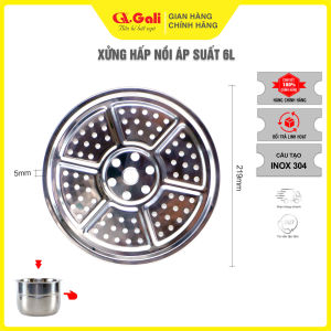 Xửng Hấp Inox 304 Cho Nồi Áp Suất 6L – Dày 5mm – Chống Gỉ