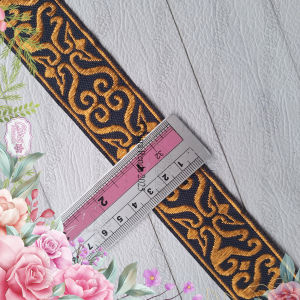 (Per Roll) PT169G Jual Pita Gamis / Pita India Cantik Lebar 32Cm - 36Cm Panjang 9-10 Meter