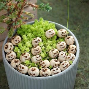 [COD] FUSHI0 20pcs Halloween mini bí ngô trang trí nhựa ma quái Halloween bí ngô khủng khiếp trang trí Halloween bí ngô
