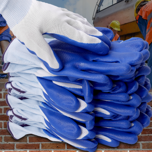 12/24Pairs Heavy Duty Rubber Gloves Abrasion Resistant Anti-slip Work Gloves Multipurpose Hand Protective Gloves Cut-Resistant Work Gloves