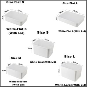 Johor Seller | Storage box with lid Cosmetic packing box Clothing storage box plastic sundry storage box