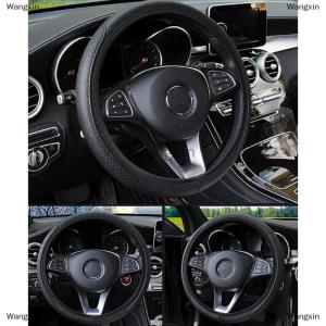 [COD] Wangxin ถุงมือหุ้มพวงมาลัยรถยนต์ไมโครไฟเบอร์ระบายอากาศได้ดีกันลื่นขนาด15นิ้ว 38ซม.