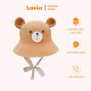 Mũ cho bé gái mũ gấu cho bé handmade (ib đặt theo kích thước cho bé shop nhận làm theo màu và kích thước của bé