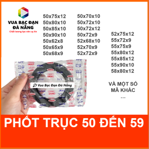 Phốt Phớt chặn dầu nhớt NOK NACTEC Nhật trục 50-59 đủ size - Vòng đệm lò xo loại tốt hàng chính hãng
