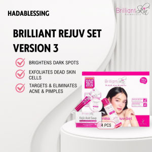 Brilliant Skin Rejuvenating Facial Set for Pimples Acne Marks Dark Spots Skin Andrea Brilliantes