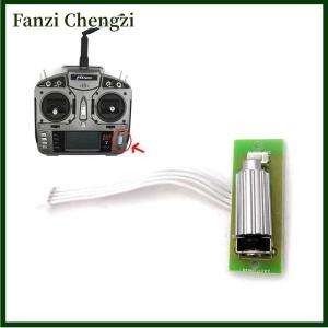 Fanzi Spektrum DX6i Roller Switch Plate Scroll Board Sensor PCB W Wire Plug Silver Plastic Part For Hobbyking ORX T-SIX Transmitter