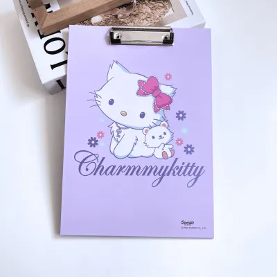 MOMOMARTคลิปบอร์ด ลาย Charmmy Kitty ลิขสิทธิ์แท้ Sanrio กระดาษรองเขียน Clip Board A4 มี 3 ลายให้เลือก