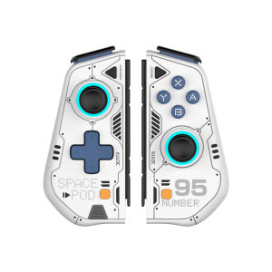 IINE Mecha Warrior Joypad Compatible with Nintendo Switch V1/V2/OLED with Hall Effect Joysticks RGB Light Support Turbo Macro Function