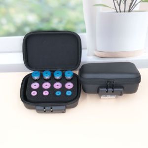 DNFIWN3 Waterproof Insulin Vial Storage Case 3-10ml Multiple Slots Insulin Vial Protector Portable Lockable Essential Oils Carrying Box Travel Use