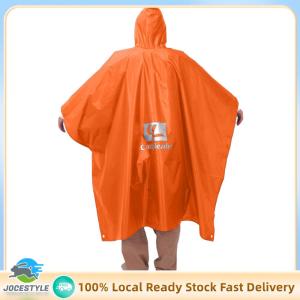 Jocestyle Rain Ponchos for Men Women Adults Hooded Raincoat Waterproof Raincoat Jacket with Pocket for Hiking Camping Emergency