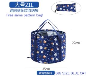 Portable Foldable Travel Large Foot Bath Bucket Foot Wash Basin Soak Clothes Bucket With Hot Water[Ready Stock KL]