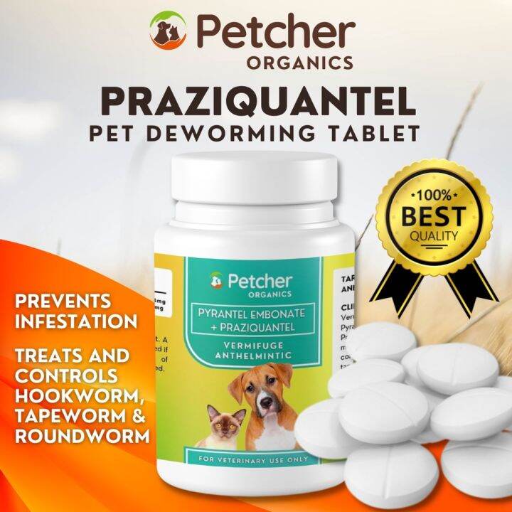 Petcher Praziquantel Deworming Tablet 1pc Dewormer For Adult Dog Puppy ...