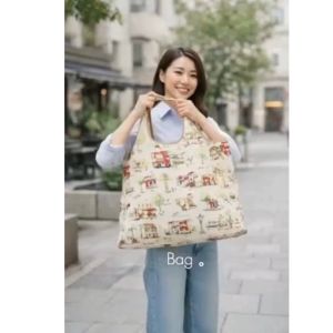 SG Reusable Bag Foldable Recycle Shopping Bag Travel Bag Convenient