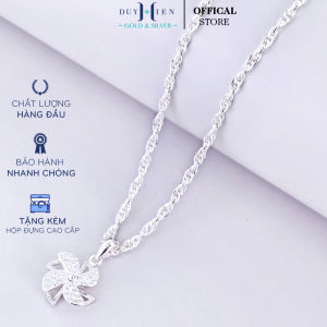 Dây Chuyền Bạc Nữ Duy Hiển S990 Nguyên Chất Hình Chong Chóng 3D Mang Lại Năng Lượng Tích Cực Cho Người Đeo