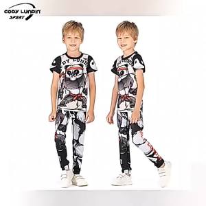 Rashguard Kids MMA T-shirt Boy Short Sleeve Kids Kicking Jiu Jitsu Shirts Children Rash Guard MMA Clothing Compression Shirt