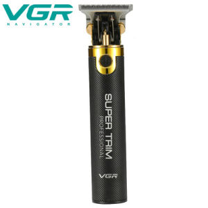 ผู้ชาย Vgr Retro หัวน้ํามันแกะสลักปัตตาเลี่ยนไฟฟ้าผม Salon Home ผมไฟฟ้า Clipper Head Push สีขาวไฟฟ้า Push