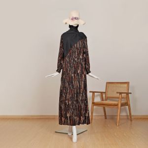 Le Khari Lyena Gamis Rayon Viscose Gamis Busui Gamis Homedress Size S - XL