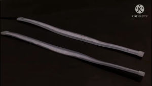 Lampu Alis LED DRL Lampu Sein Runing Turning Led Mobil Motor 30 Cm Sepasang / 1 Set