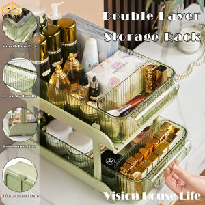 Vision Giá Đựng Đồ Trang Điểm Mỹ Phẩm Hai Lớp Giá Sắp Xếp Ngăn Kéo Để Bàn Gia Dụng Giá Đựng Cốc Nhà Bếp Giá Đựng Đồ Vệ Sinh Phòng Tắm Giá Sắp Xếp Hồ Sơ Tài Liệu Văn Phòng