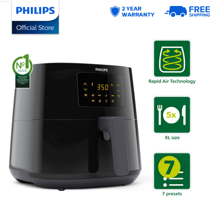 Philips Digital Air Fryer HD9270/91 6.2 Liter XL Size Healthy Low Fat Multicooker Fryer Lazada PH