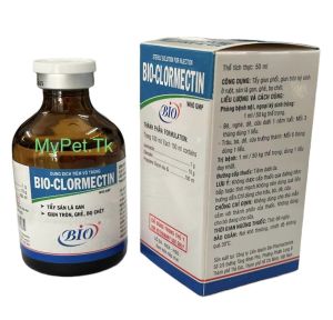 Bio Clormectin 50ml - Tẩy Sán Lá Gan Giun Phổi Giun Tròn Ghẻ Bọ Chét Trâu Bò Dê Cừu