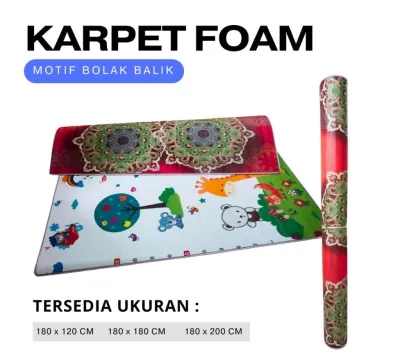 [DEAOFF] TIKAR FOAM - KARPET FOAM BOLAK BALIK - TIKAR KARPET LANTAI FOAM KARAKTER MOTIF RANDOM (200 X 180 CM)